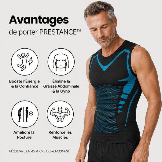 Débardeur Compressif Invisible Homme — PRESTANCE