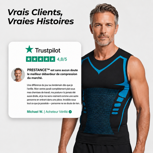 Débardeur Compressif Invisible Homme — PRESTANCE